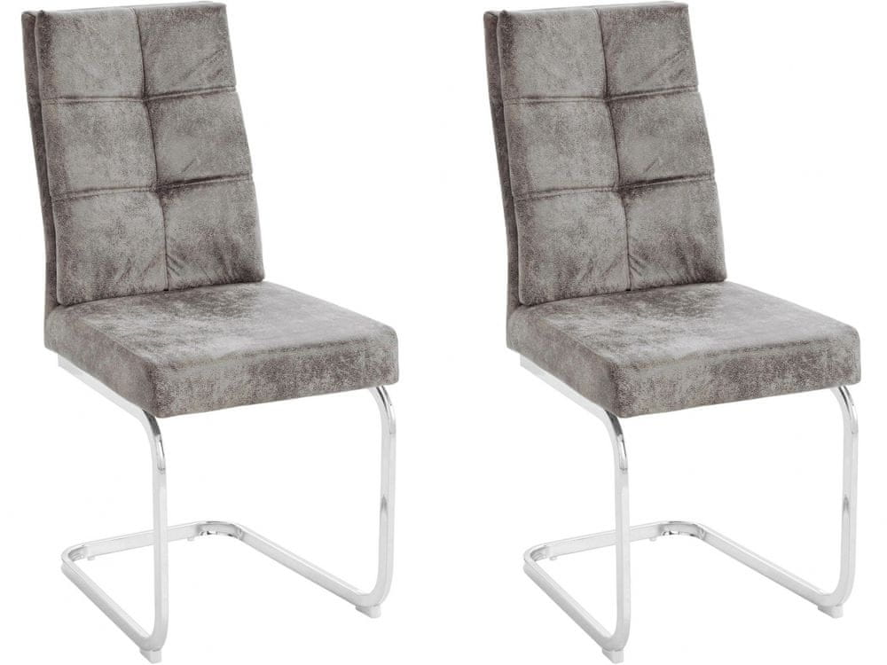 Danish Style Jedálenská stolička Lagun (Súprava 2 ks), sivá